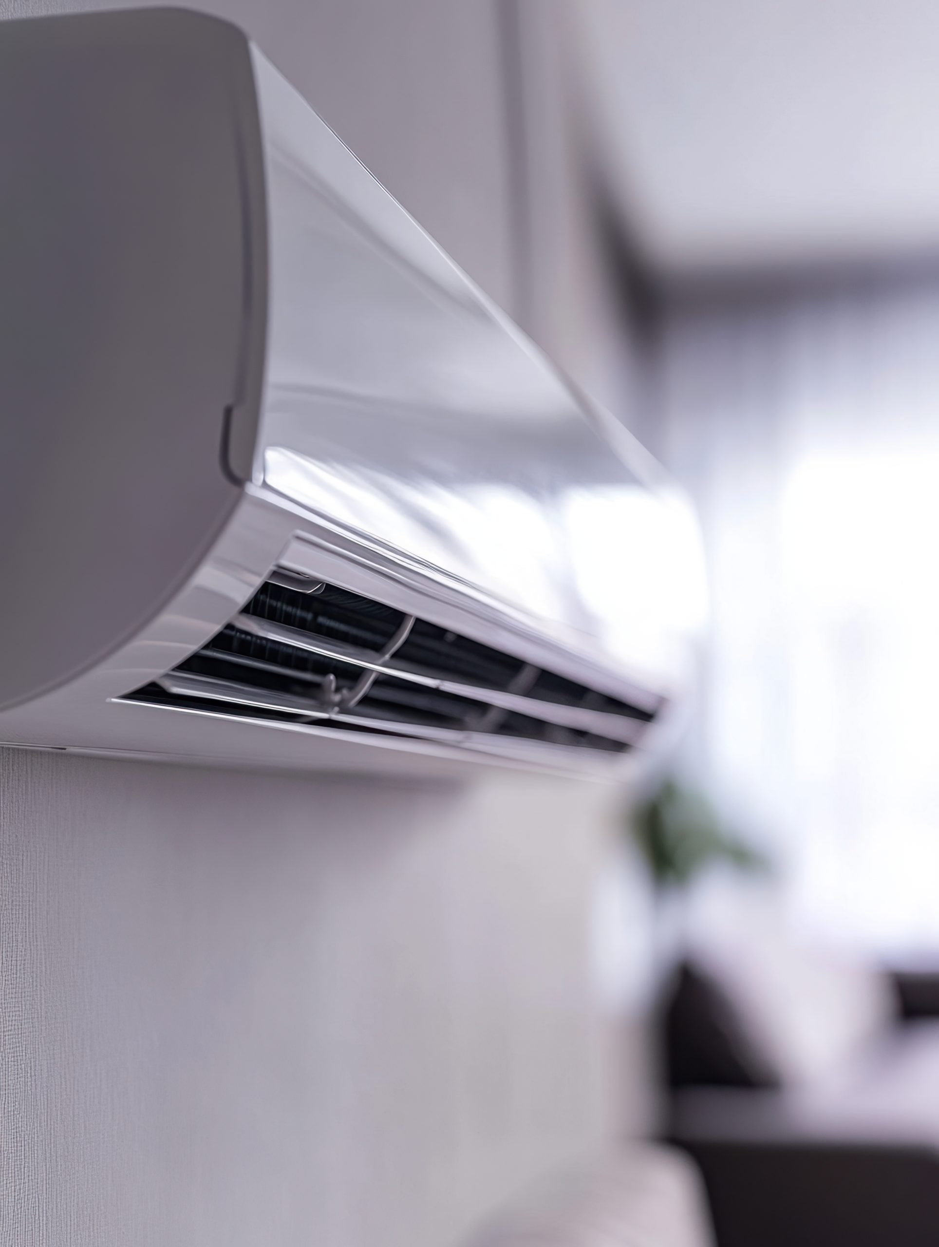 modern white air conditioner room